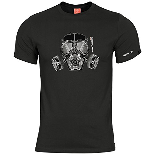 Pentagon T-Shirt Gas-Mask Schwarz, Schwarz, M von Pentagon