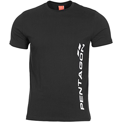 Pentagon T-Shirt Vertical Schwarz, Schwarz, L von Pentagon