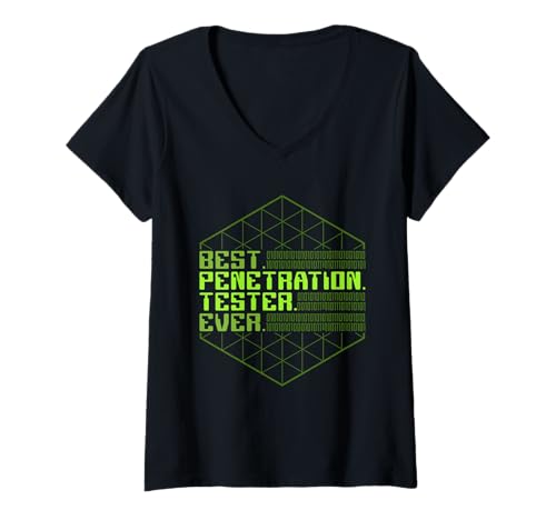 Damen Best Penetration Tester Ever Pentesting Pen Tester T-Shirt mit V-Ausschnitt Damen Best Penetration Tester Ever Pentesting Pen Tester T-Shirt mit V-Ausschnitt von Pentester Pentesting Stifttester