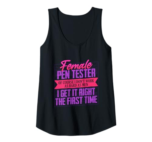 Damen Penetration Tester Pentesting Female Pen Tester Tank Top von Pentester Pentesting Stifttester