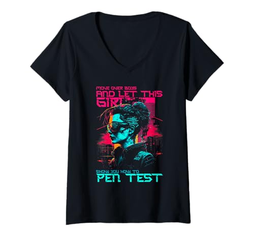 Damen Penetration Tester Pentesting Pen Tester T-Shirt mit V-Ausschnitt Damen Penetration Tester Pentesting Pen Tester T-Shirt mit V-Ausschnitt von Pentester Pentesting Stifttester