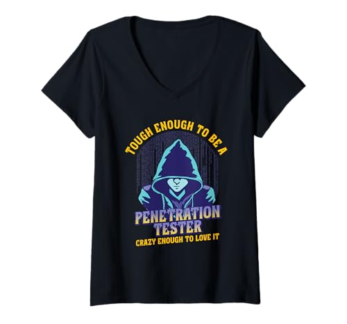 Damen Penetration Tester Pentesting Pen Tester T-Shirt mit V-Ausschnitt Damen Penetration Tester Pentesting Pen Tester T-Shirt mit V-Ausschnitt von Pentester Pentesting Stifttester
