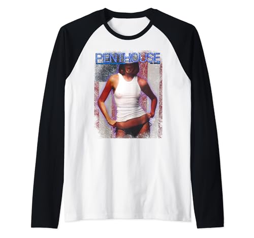 Penthouse Magazine 1976 Juli Pinup Girl Vintage US-Flagge Raglan von Penthouse