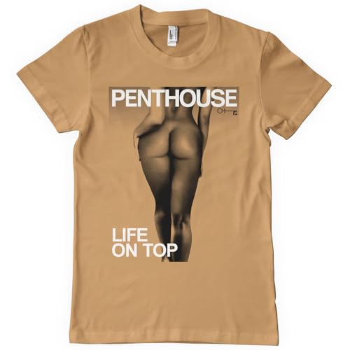 Penthouse Offizielles Lizenzprodukt Magazine 2020 Cover Herren-T-Shirt (Altes Gold), XX-Large von Penthouse