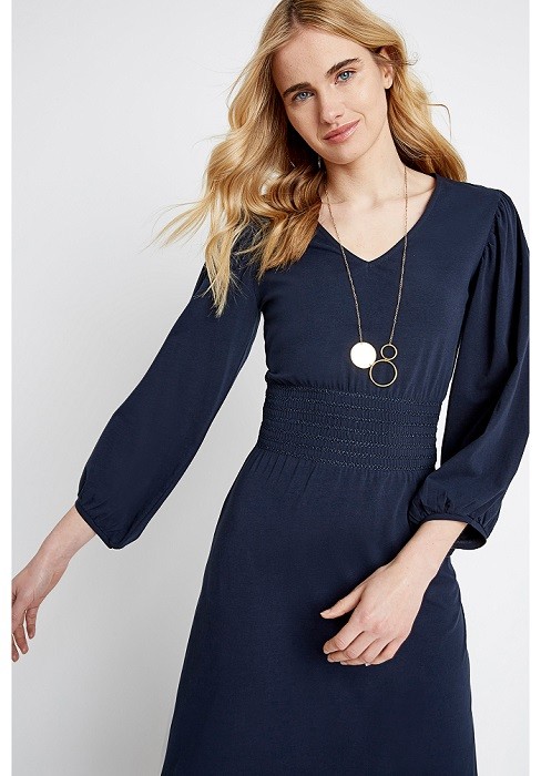 PEOPLE TREE nachhaltiges Kleid Navy XS von People Tree