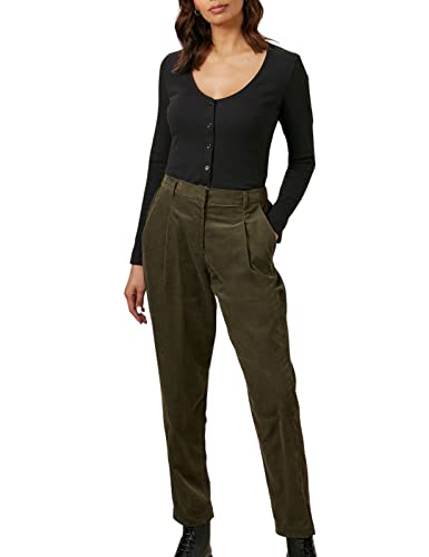 People Tree Damen Annis Cordhose Lässige Hose, Khaki, 38 von People Tree