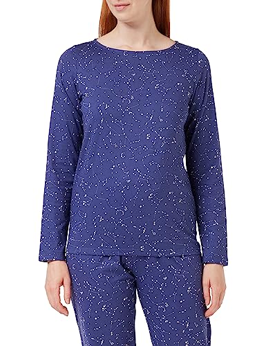 People Tree Damen Constellation L/SLV Pyjama-Top, blau, 36 von People Tree