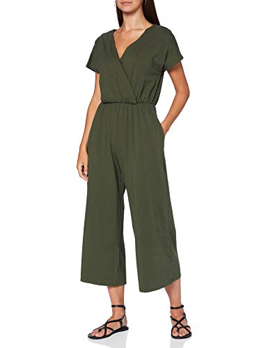 People Tree Damen Evelyn Jumpsuit.Khaki Overall, Grün (Khaki Kh1), 40 ((Herstellergröße: 14 UK) von People Tree