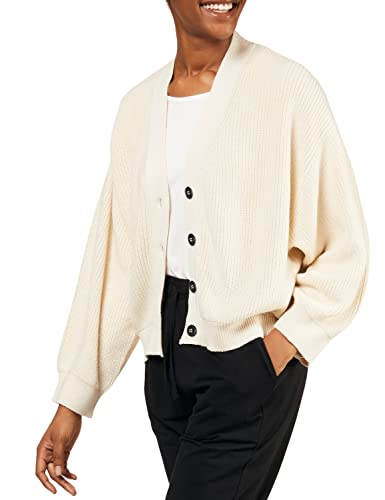 People Tree Damen Jasmine Cardigan Sweater, Cremefarben, 16 von People Tree