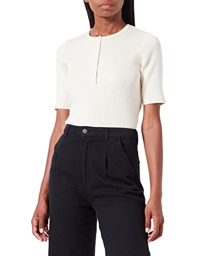 People Tree Damen Judith Knitted Top Oben, Cream, 12 von People Tree