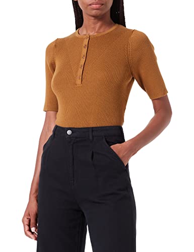 People Tree Damen Judith Knitted Top Oben, Hazelnut, 14 von People Tree