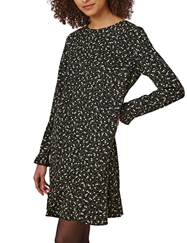 People Tree Damen Lola Snowdrop Lässiges Business-Kleid, Schwarz, 34 von People Tree