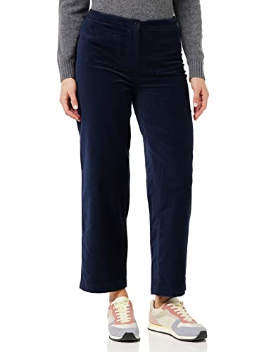 People Tree Damen Reese Samthose Hose, Navy, 34 von People Tree