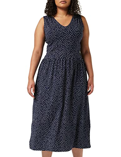 People Tree Damen Robyn Leaf Print Kleid, Mehrfarbiger marineblauer Blazer, 40 von People Tree