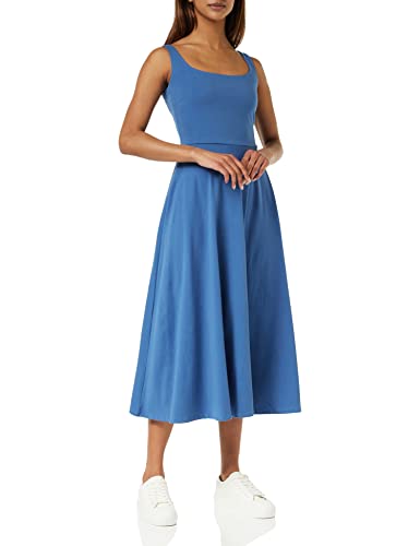 People Tree Damen Tyra Lässiges Kleid, blau, 34 EU (UK 8) von People Tree