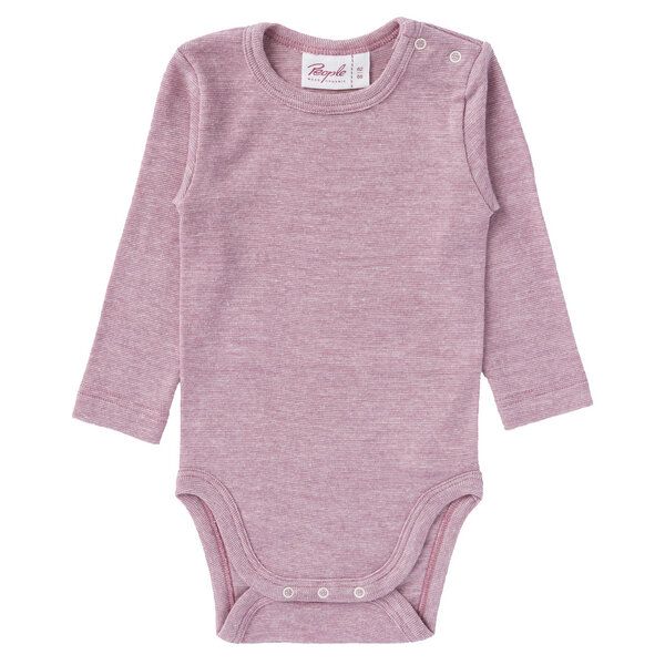 People Wear Organic Baumwolle-Wolle-Seide Langarm-Body, uni meliert People Wear Organic Baumwolle-Wolle-Seide Langarm-Body, uni meliert von People Wear Organic
