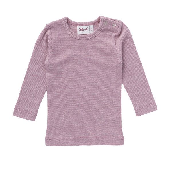 People Wear Organic Baumwolle-Wolle-Seide Langarm-Shirt, uni meliert People Wear Organic Baumwolle-Wolle-Seide Langarm-Shirt, uni meliert von People Wear Organic