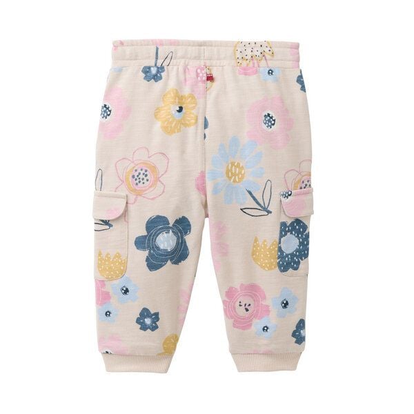 People Wear Organic Cargo Sweat Hose, beige bedruckt, "Blumen", Bio-Baumwolle People Wear Organic Cargo Sweat Hose, beige bedruckt, "Blumen", Bio-Baumwolle von People Wear Organic