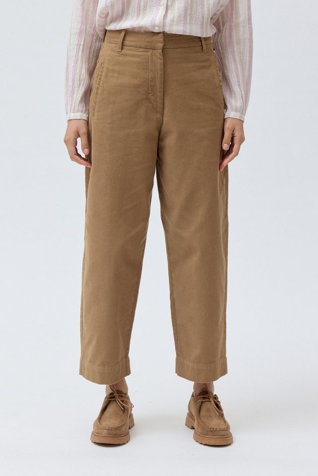 People Wear Organic Cordhose, Barrel Cordhose, 7/8 lang, aus Bio-Baumwolle von People Wear Organic