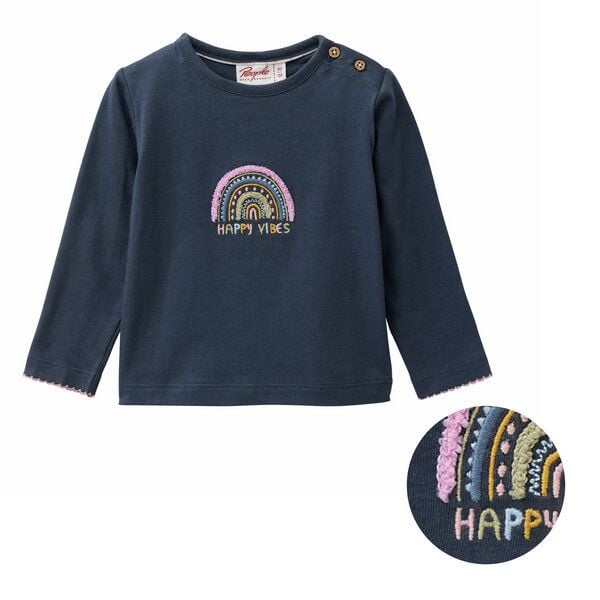 People Wear Organic Langarm Shirt, blau, "Regenborgen", Bio-Baumwolle People Wear Organic Langarm Shirt, blau, "Regenborgen", Bio-Baumwolle von People Wear Organic