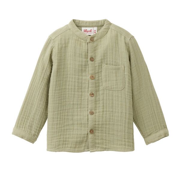 People Wear Organic Musselin Hemd, grün uni, Bio-Baumwolle People Wear Organic Musselin Hemd, grün uni, Bio-Baumwolle von People Wear Organic