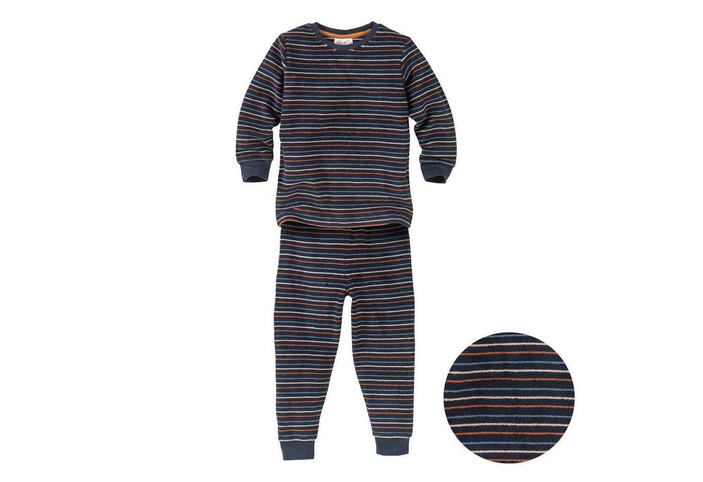 People Wear Organic Pyjama, Jungen Langarm Frottée Schlafanzug aus Bio Baumwolle von People Wear Organic