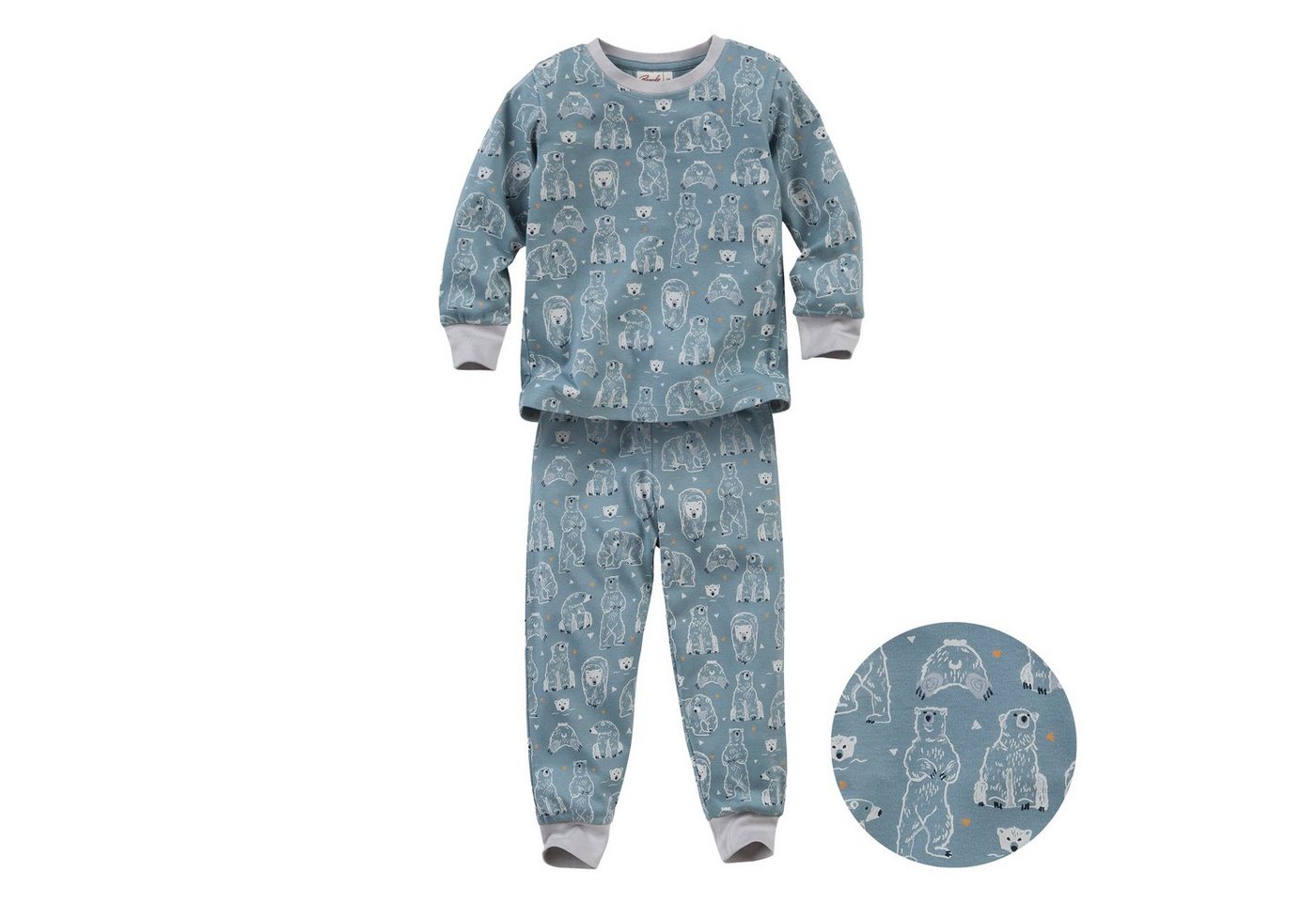 People Wear Organic Pyjama Eisbär", Langarm Jungen Schlafanzug aus Bio Baumwolle" von People Wear Organic