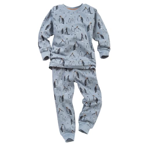 People Wear Organic Pyjama Pinguin Silbergrau, 98 von People Wear Organic