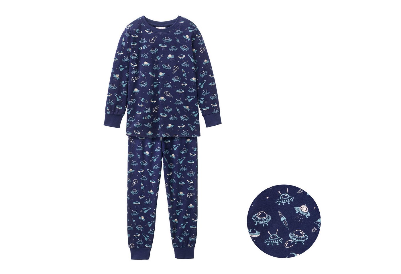 People Wear Organic Pyjama mit Motiv aus Bio-Baumwolle von People Wear Organic