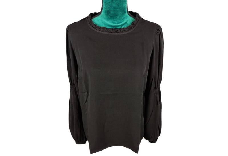 People of 2morrow Rüschenbluse People of 2morrow Damen Rüschenbluse Schwarz Ballonärmel (1-tlg) von People of 2morrow