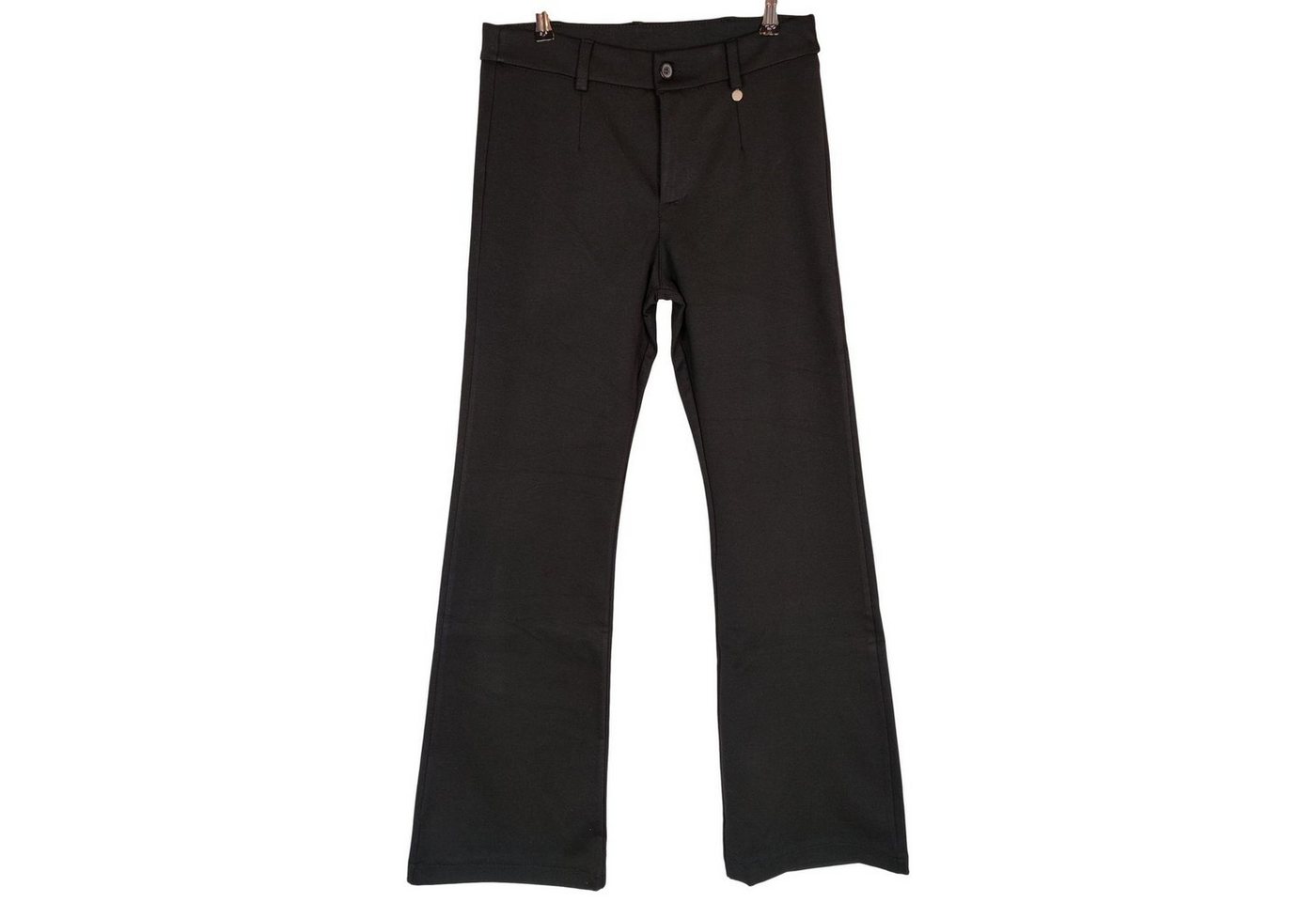 People of 2morrow Stoffhose Flair Pantalone Bootcut Hose aus Stretch in Schwarz (1-tlg) von People of 2morrow