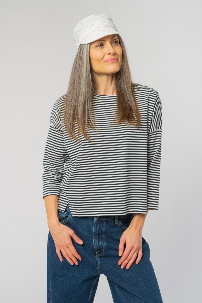 Roma Stripe Top aus Bio Baumwolle, Baumwolle von PeopleTree
