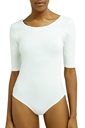 Peopletree Damen Nicole Bodysuit Body, Weiß (Eco White Wh1), 42 (Herstellergröße: 16) von Peopletree