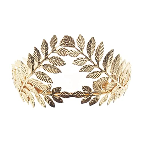 Blattgold Kopfband Metallblätter Braut Hochzeit Kopfstück Kopfbekleidung Accessoires für Frauen, Brauthaarstifte von Peosaard