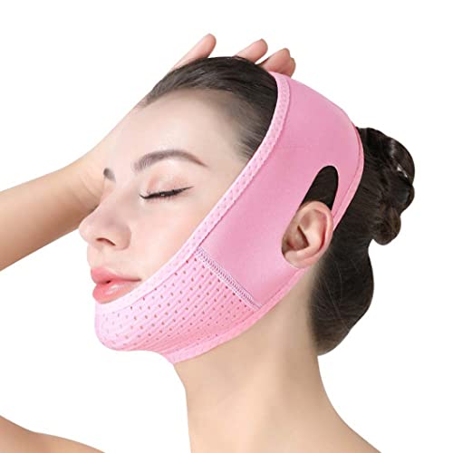 Doppelkinn Reduzierer V Line Gesichtsmaske Gesichtshebedband Weicher Kinngurt für Frauen RESTORE Haut Elastizität Kinngurt von Peosaard