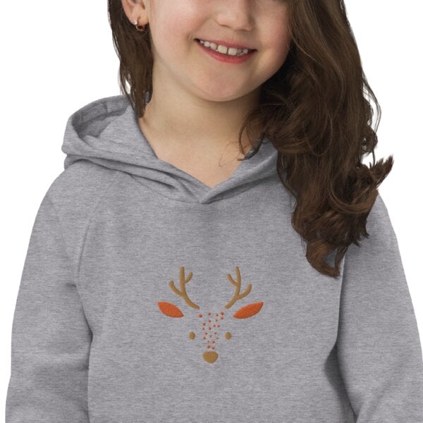 PepMelon Hirsche Kinder Eco Hoodie bestickt, Pullover für Kinder von PepMelon