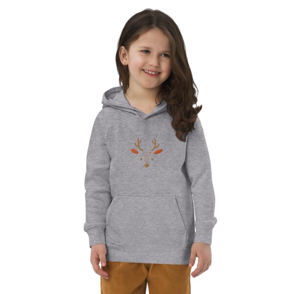 PepMelon Hirsche Kinder Eco Hoodie bestickt, Pullover für Kinder von PepMelon