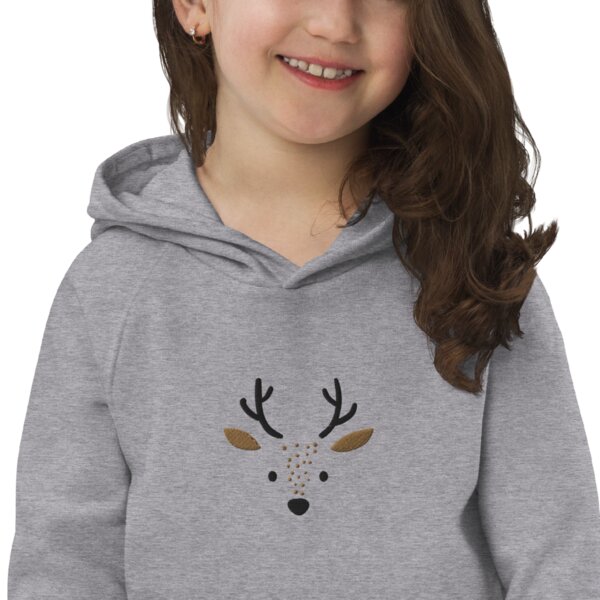 PepMelon Hirsche Kinder Eco Hoodie bestickt, Pullover für Kinder von PepMelon