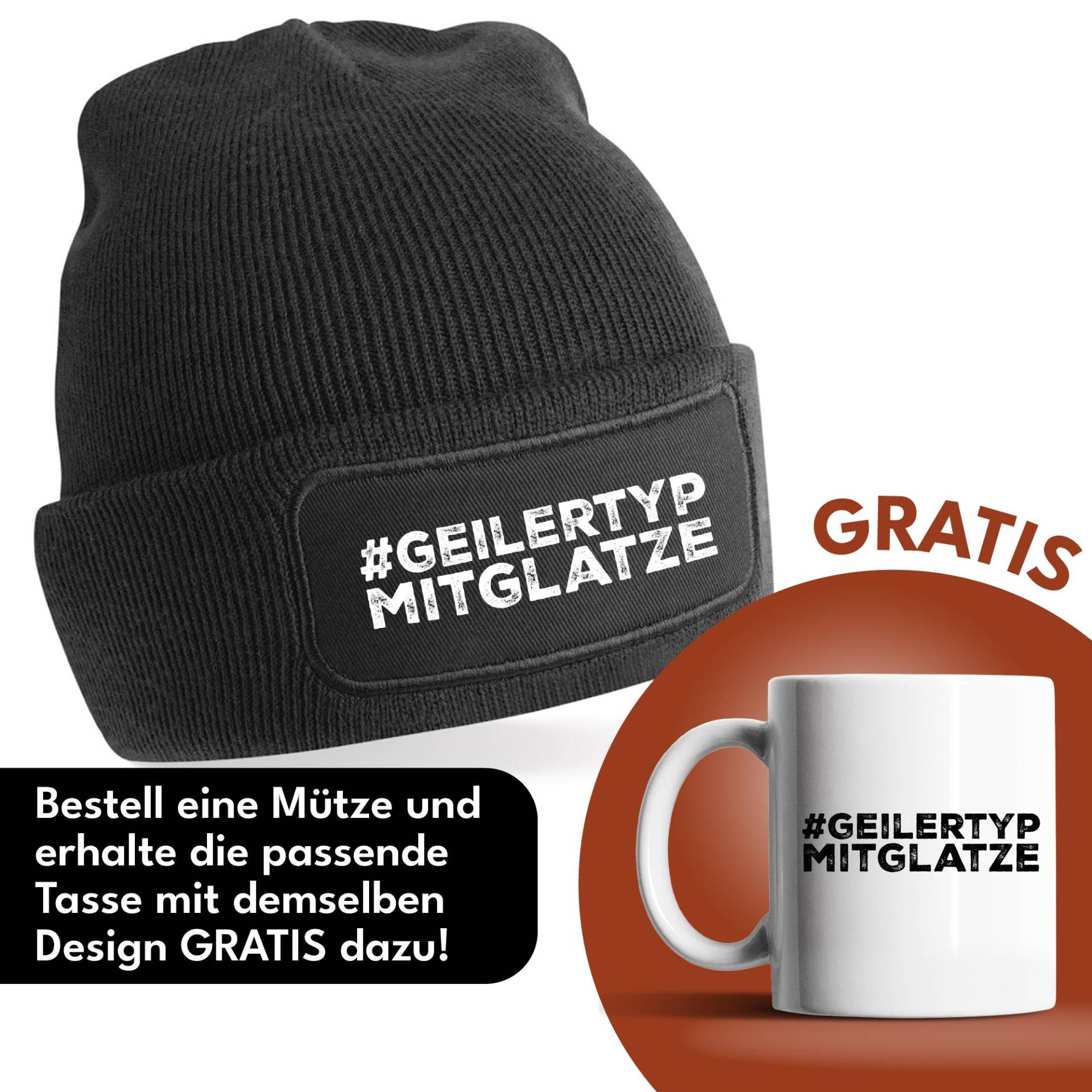 Geilertypmitglatze Mütze - Lustige Beanie Mit Spruch | Geschenk Für Männer Glatze & Humor von PepamGeschenke