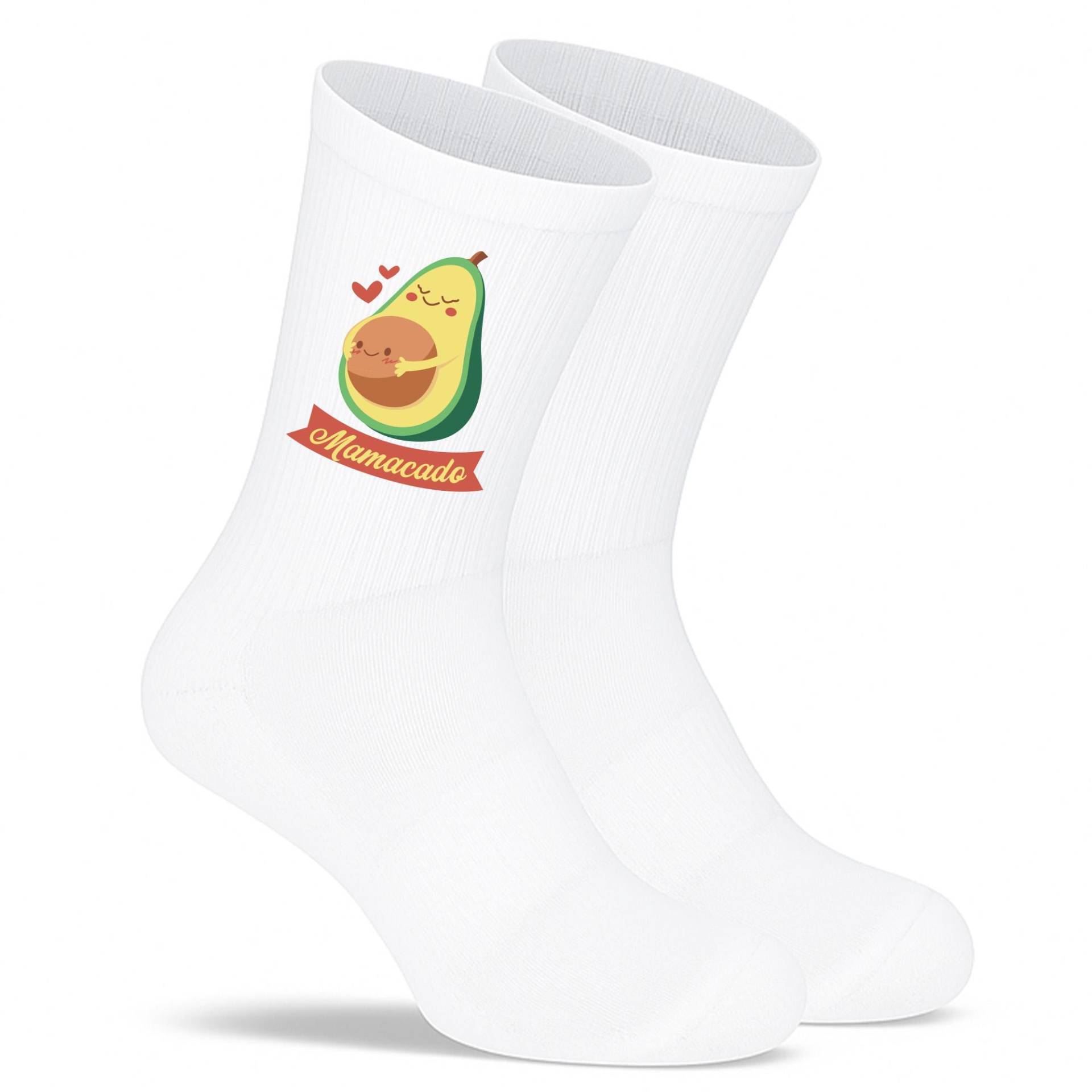Socken „Mamacado" - Lustige Avocado-Socken Für Mamas | Cute Fun Socks Aus Bio-Baumwolle Geschenkidee Mütter von PepamGeschenke