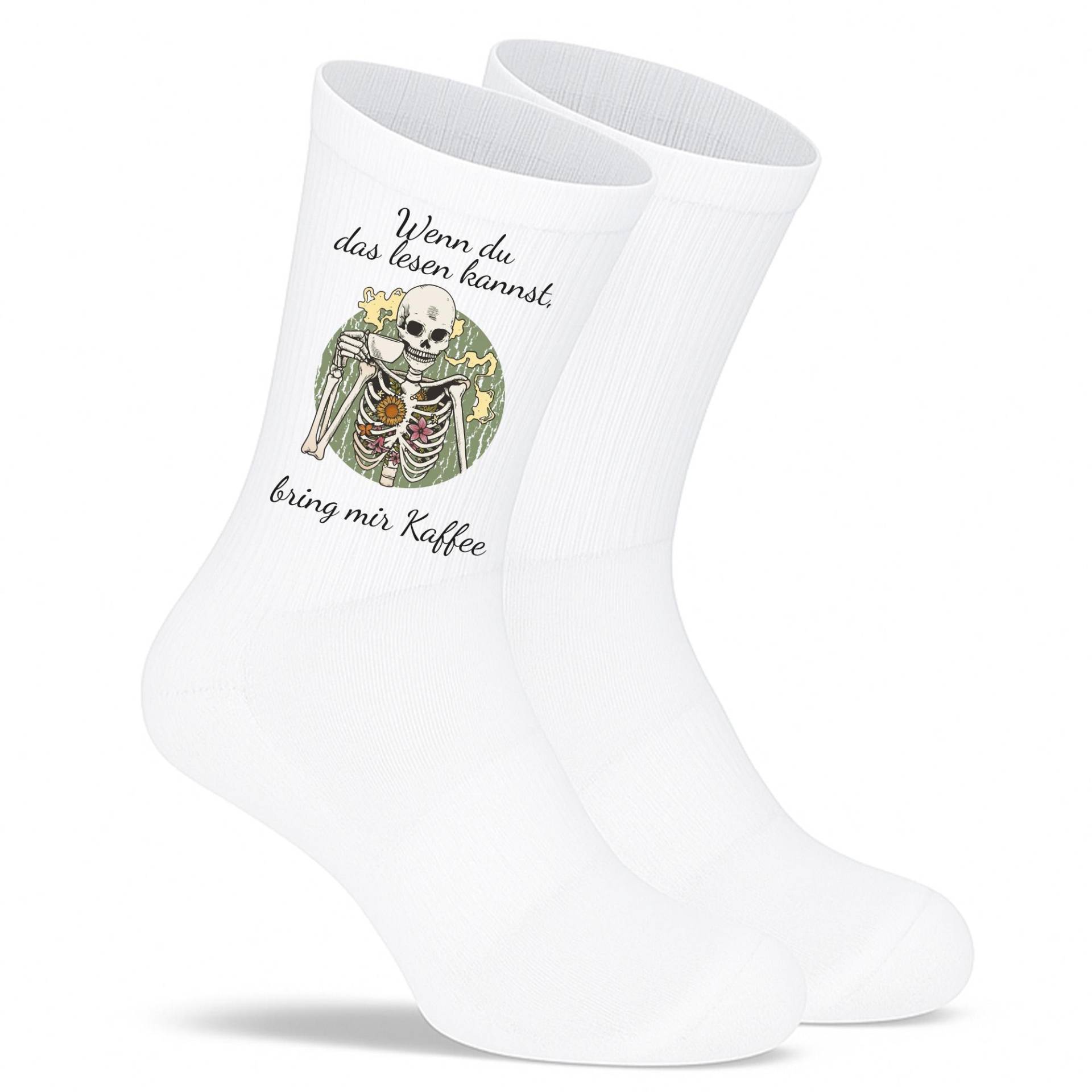 Socken „Wenn Du Das Lesen Kannst, Bring Mir Kaffee" - Lustige Spruchsocken | Geschenkidee Für Kaffeeliebhaber Made in Europe von PepamGeschenke