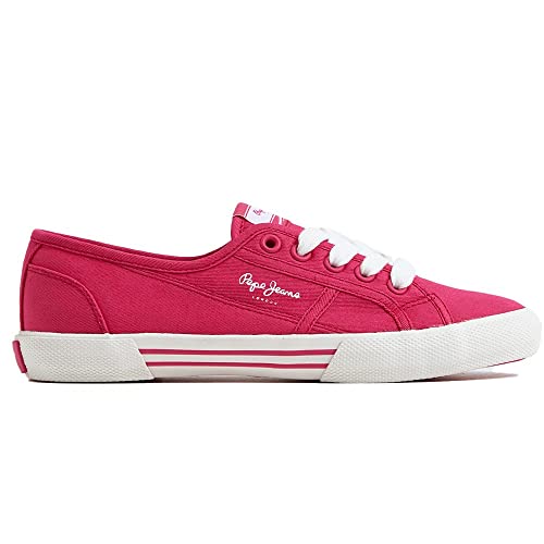 Pepe Jeans London Damen Brady Basic W Sneaker, 356DISCO PINK, 38 EU Pepe Jeans London Damen Brady Basic W Sneaker, 356DISCO PINK, 38 EU von Pepe Jeans London