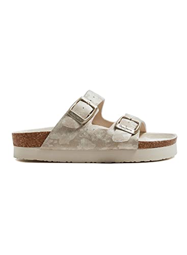 Pepe Jeans London Damen OBAN Shine Flache Sandale, 099GOLD, 40 EU von Pepe Jeans