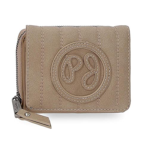 PEPE JEANS Lizenzen von PPE Jeans Geldbörse für Unisex Erwachsene Geldbörse, Lila / Taupe (Mehrfarbig) von Pepe Jeans