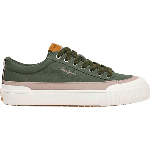 Pepe Jeans Herren Ben Wash M Sneak, Green Army Green, 41 EU von Pepe Jeans