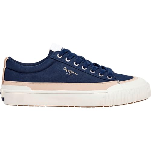 Pepe Jeans Herren Ben Wash M Sneak, Blue Navy, 44.5 EU von Pepe Jeans