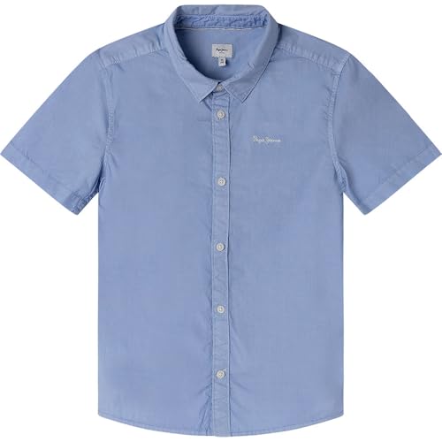 Pepe Jeans Jungen Cabel Ss Hemd, Azzurro Blue, 6 Jahre von Pepe Jeans