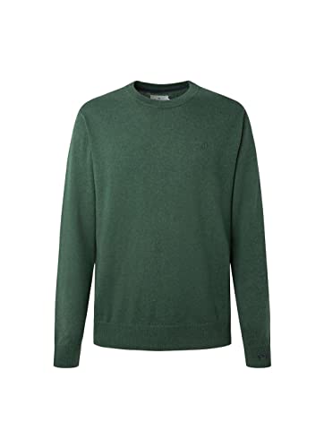 Pepe Jeans Andre Crew Neck Herren Langärmlig, 682forest Green, Large von Pepe Jeans