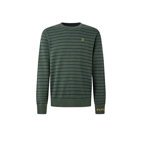 Pepe Jeans Andre Stripes Langärmlig, 682FOREST Grün, 8 Years Men's von Pepe Jeans