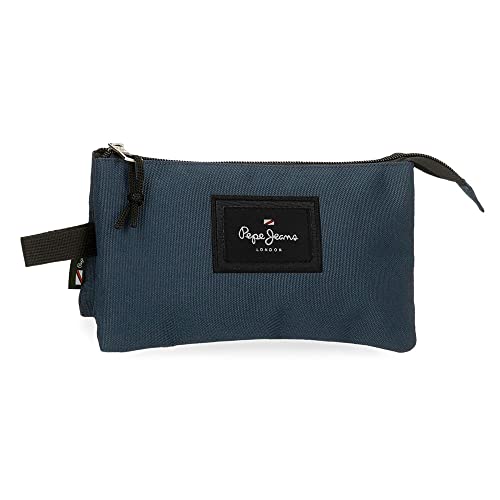 Pepe Jeans, Marineblau, 22x12x5 cms, Dreifach-Etui von Pepe Jeans